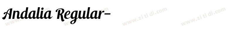 Andalia Regular字体转换